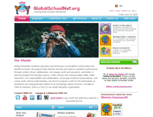 Tablet Screenshot of globalschoolnet.org